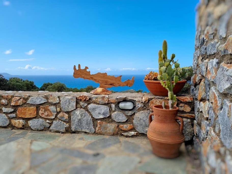 Villa Mavri Ruhige Private Pool Villa, Meerblick Agia Paraskevi  Esterno foto