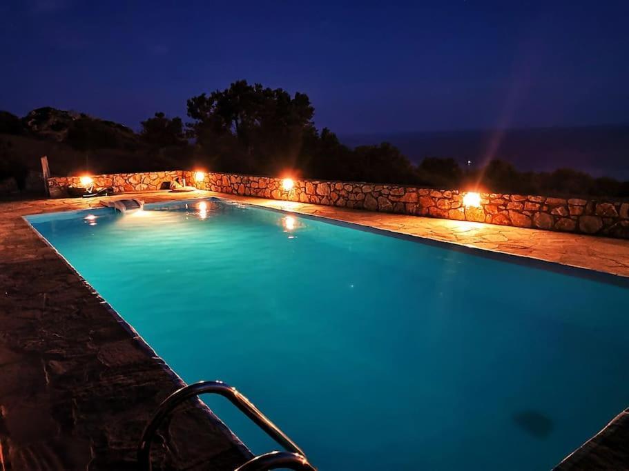 Villa Mavri Ruhige Private Pool Villa, Meerblick Agia Paraskevi  Esterno foto