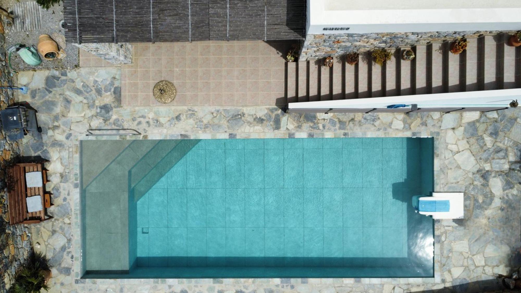 Villa Mavri Ruhige Private Pool Villa, Meerblick Agia Paraskevi  Camera foto
